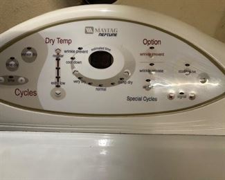Maytag Neptune dryer with lots of settings options, $100