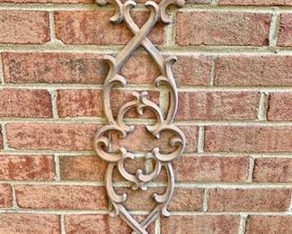 $24 each- Southern Living at Home Indoor/Outdoor Wrought Iron Wall Decor - 6 available! - Can be hung vertically or horizontally! 27.5" L x 2.5" W