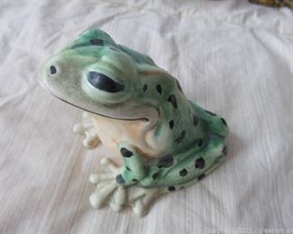 Vintage Frog Figurine Made in Italy