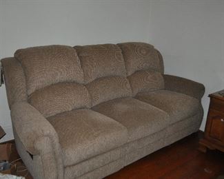 Like new Lane couch with double recliner