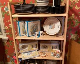 Japan Stoneware Dish Set, Beatrix Potter collectible dishware