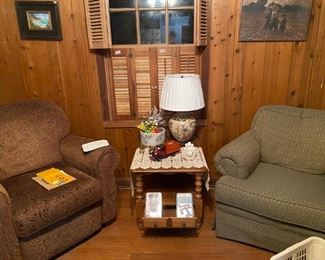 Overstuffed and comfy chairs