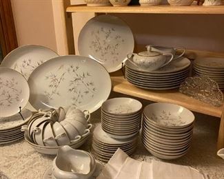 "Tropicana" China Set - over 70 pieces! Beleek collectibles and more.