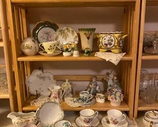 Various Limoges (Elite, J/N, and other signed pieces. Tea cup collection
