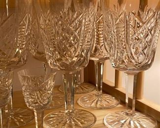 Waterford Crystal Water Glasses and cordial glass sets