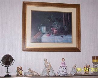 Old picture, figurines, Hummels