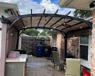 Patio canopy, bbq pits, smokers, etc