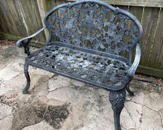 Wrought Iron Bench