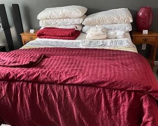 queen bed mattress, box spring, bed frame