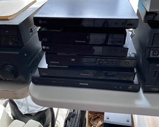 DVD players, VCRs, 