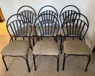 Set of six chairs for dining table or other.