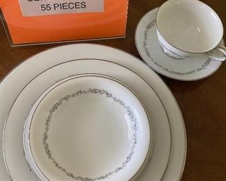 Noritake China service for 8 'Crestmont'  with serving pieces.