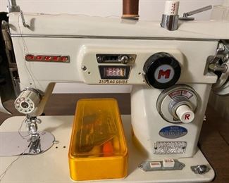 Morse Fotomatic zigzag 2AB Sewing Machine in cabinet