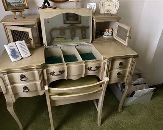 CB Atkin Co. vanity with stool