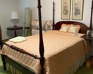 Mahogany 4 poster bed
