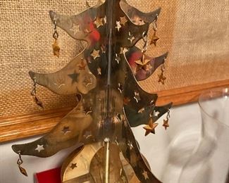 Madison Ave. silver plate Christmas tree