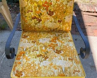 Have 2 of these wrought iron chairs with cushions