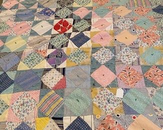 hand stitched quilt