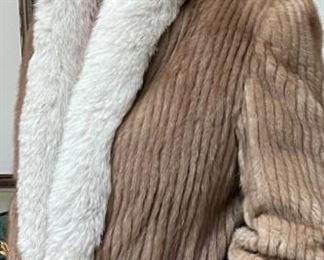 Mink with Fox collar