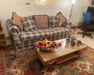 Sofa bed in very good condition, MCM coffee table