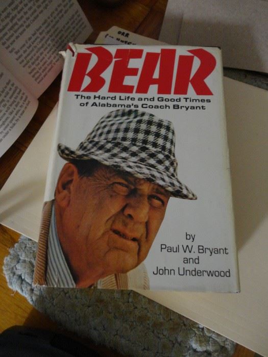 Autographed by the Bear.