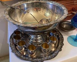 Rogers Silverplate Punchbowl Set