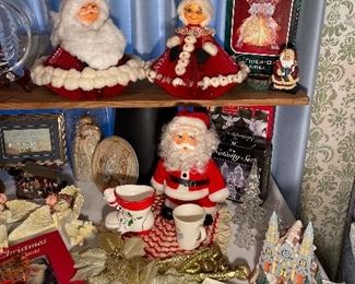 Vintage Santas, Vintage Christmas Decor 