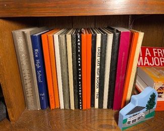 Vintage 1950s 1960s Eagle Lake High School Annuals, 1970s Rice High School Annuals, 
