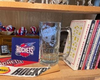1992 to 2001 Houston Rockets Media Guides, Houston Oilers Luv Ya Blue Mug