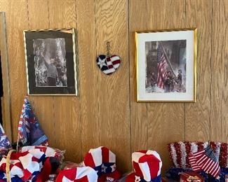 9-11 New York Firefighter Memorial Print, 9-11 World Trade Center George Bush Print