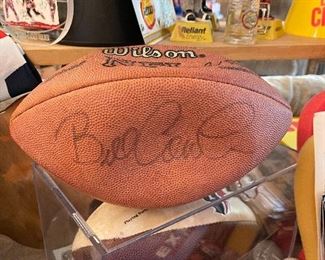 Wilson NFL Football signed by Bill Cowher 