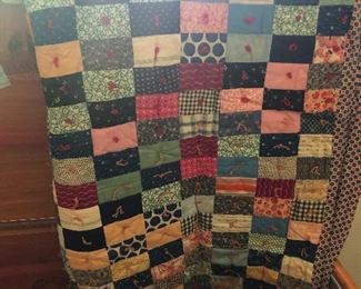 super cool hand-sewn quilt
