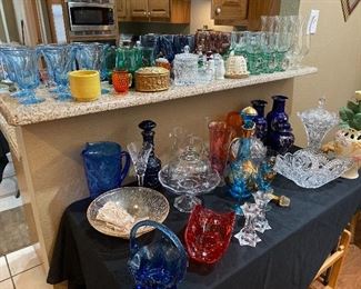 Colored glass collection 