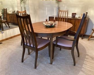 7 Mid Century Dining Room Table  Chairs