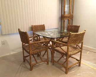 Rattan table and chairs
