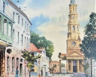 "Church Street" by  Artist Ed Emerson of South Carolina