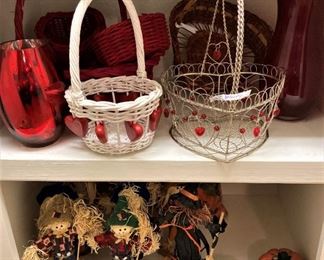 Valentine's Day items; fall décor 