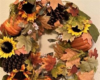 Fall wreath or centerpiece ring