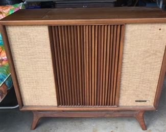 RCA Victor Stereo Cabinet MCM - Great to Repurpose to a Bar or rebuild as a Stereo