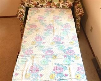 Loveseat Twin Sleeper Retro (Cushion for seat shown)