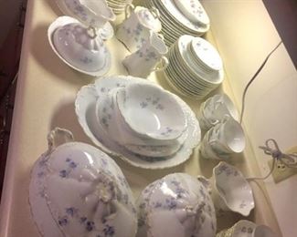 Blue Violet China - Over 80 Piece Set - made in Germany