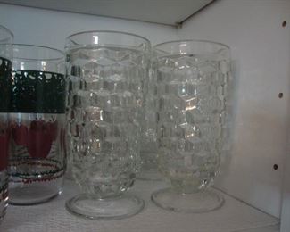 4 Whitehall cubist glasses