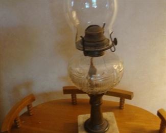 Antique oil lamp