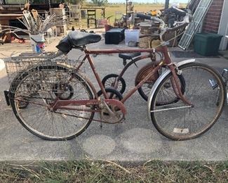 Schwinn Bike with Schwinn double rack