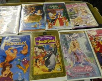 Numerous collectible Disney VHS tables and 100's of other VHS movies.
