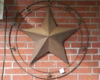 Large Texas metal star.