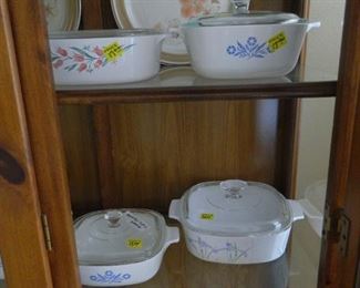 Corning wear and china.