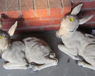Two small deer figures.  SOLD