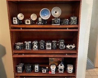 Over 40 vintage cameras