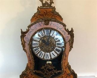 Beautiful marquetry clock
